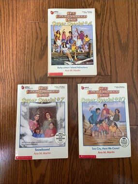 The Babysitters Club Super Special #4, #7 & #10 Paperback Book Set